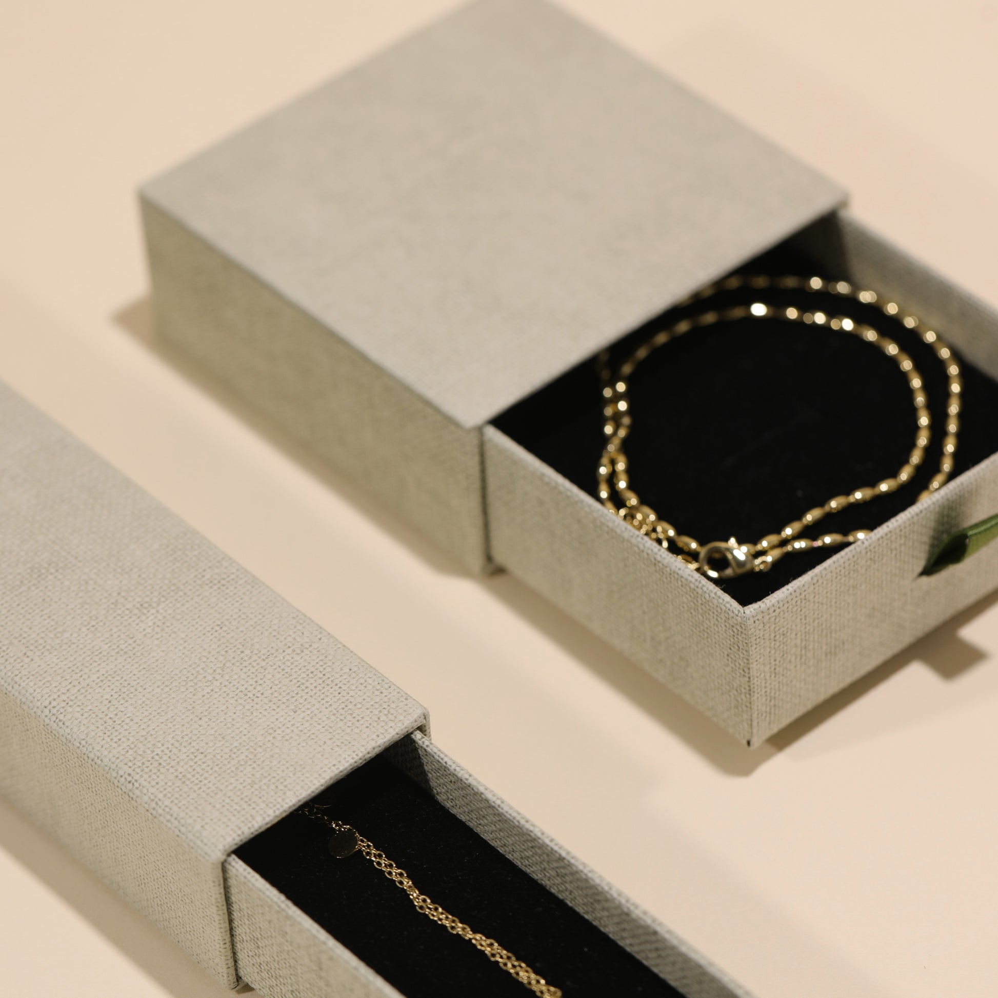 Linen Drawer Jewelry Box