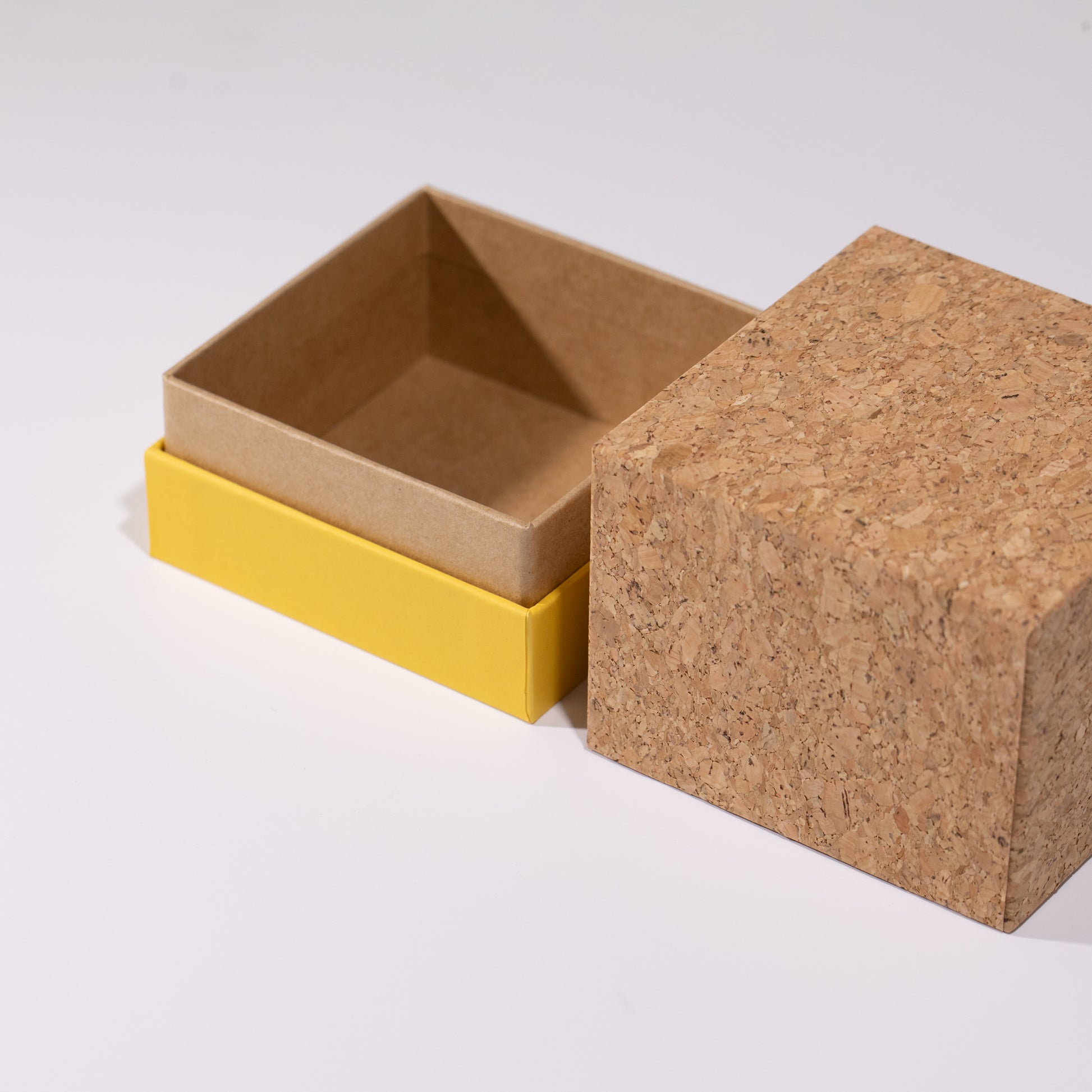 Cork Base Gift Box with Kraft Lid