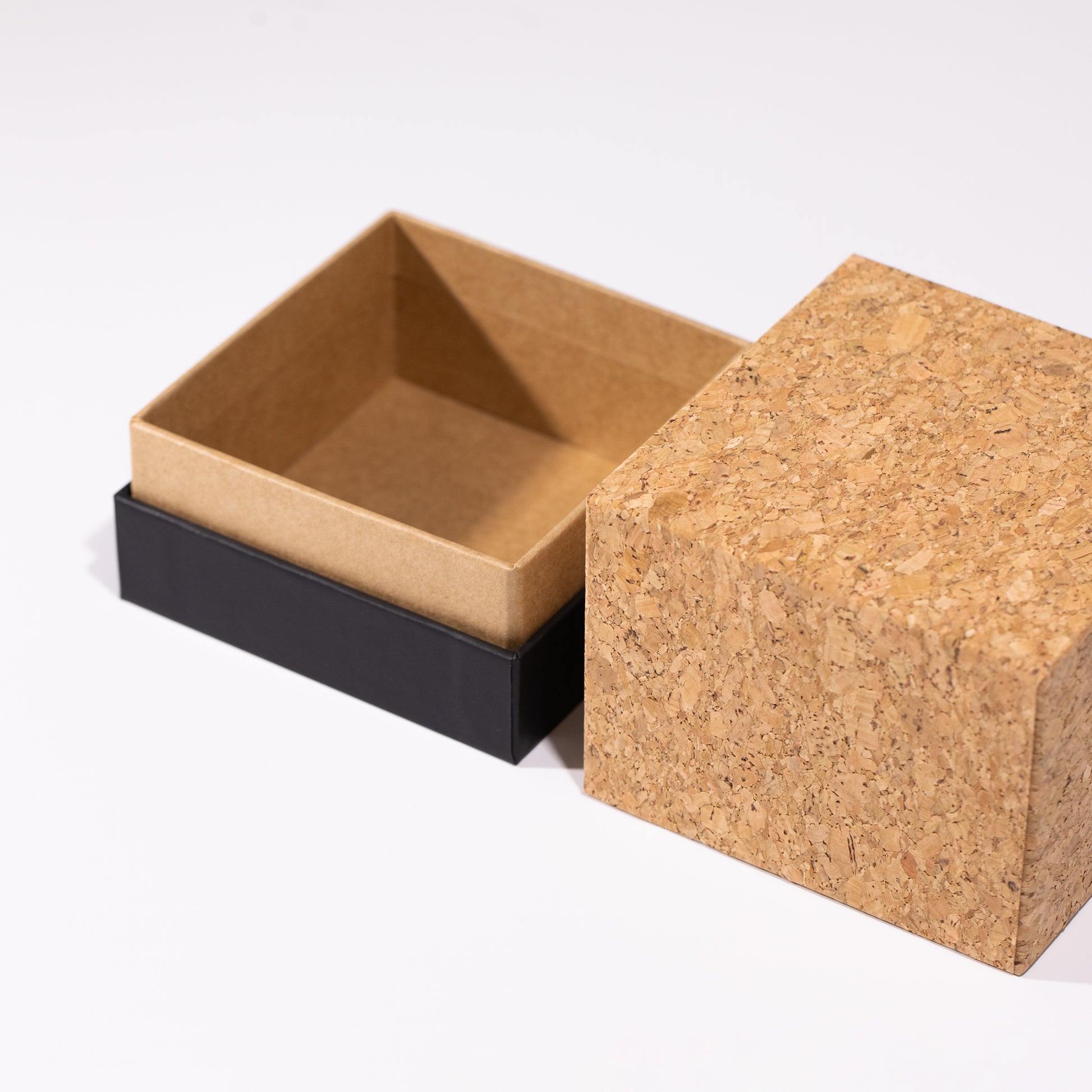Cork Base Gift Box with Kraft Lid