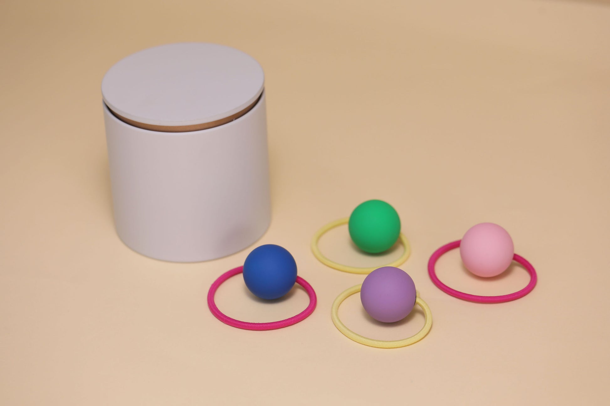 Colorful Candy Canister Metal Round