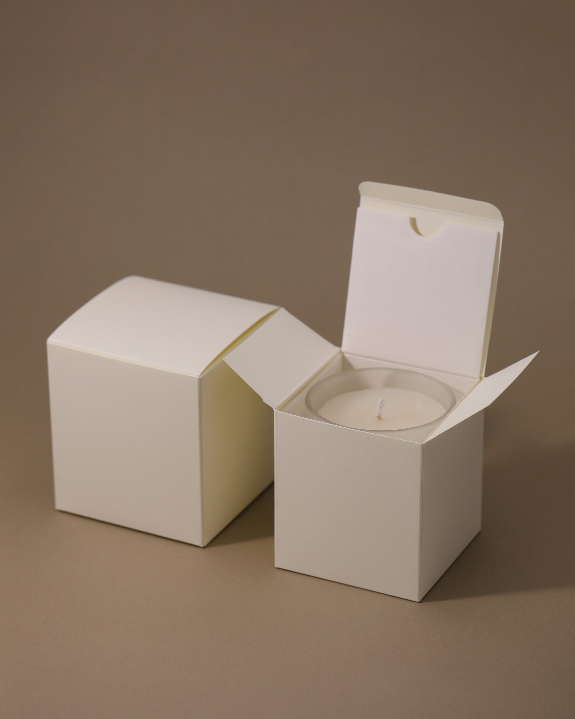 Natural tone kraft candle box - sustainable eco-friendly packaging_tea white