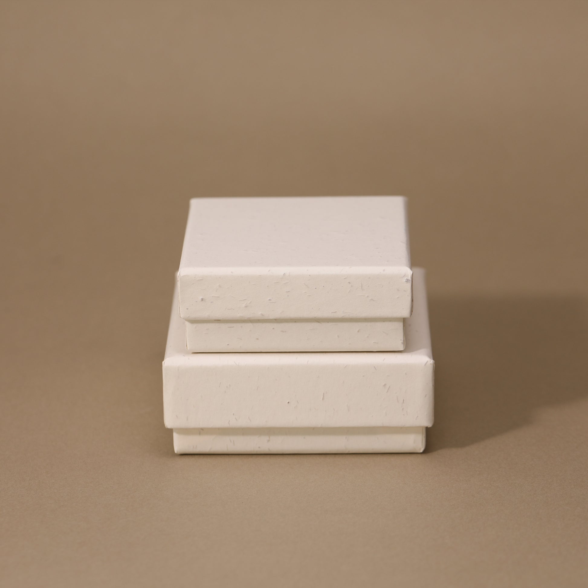 Ivory Grain Texture Rigid Jewelry Box Luxury Gift Packaging